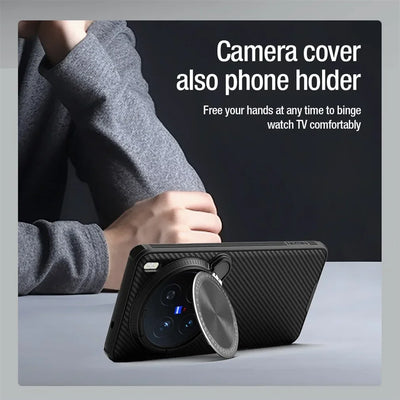 NILLKIN For Vivo X200 Pro MagSafe Case CamShield Prop Magnetic Wireless Charging Camera Holder Cover For Vivo X200 Pro mini
