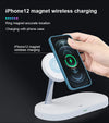 3 in 1 Magnetic Wireless Charger Stand For iPhone 14 13 12 Pro Max Apple Watch 8 7 Airpods Induction USB Fast Charging Station