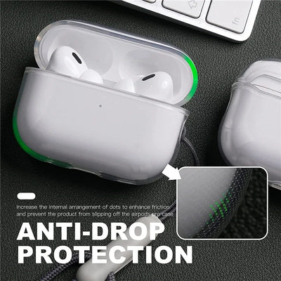 Clear Soft TPU Earphone Case with Lanyard Strap for Airpods 1/2 Gen 3rd Airpods Pro 2nd Generation air pods pro case